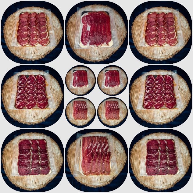 assortiment raclette charcuterie jambon salaisons ibériques plateaux charcuteries jambon tranches jambon Espagnol