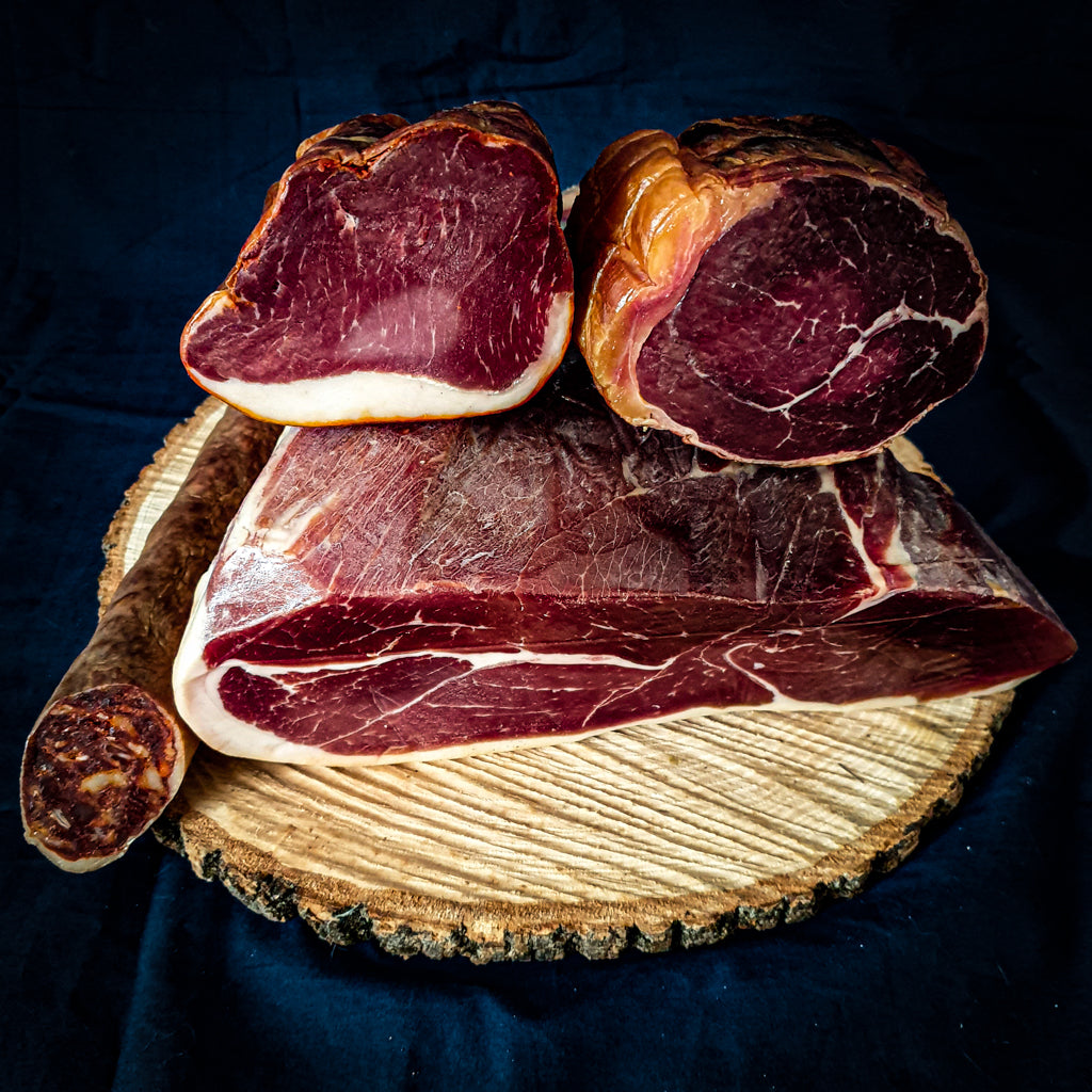 salaisons ibériques plateaux charcuteries jambon tranches jambon Espagnol