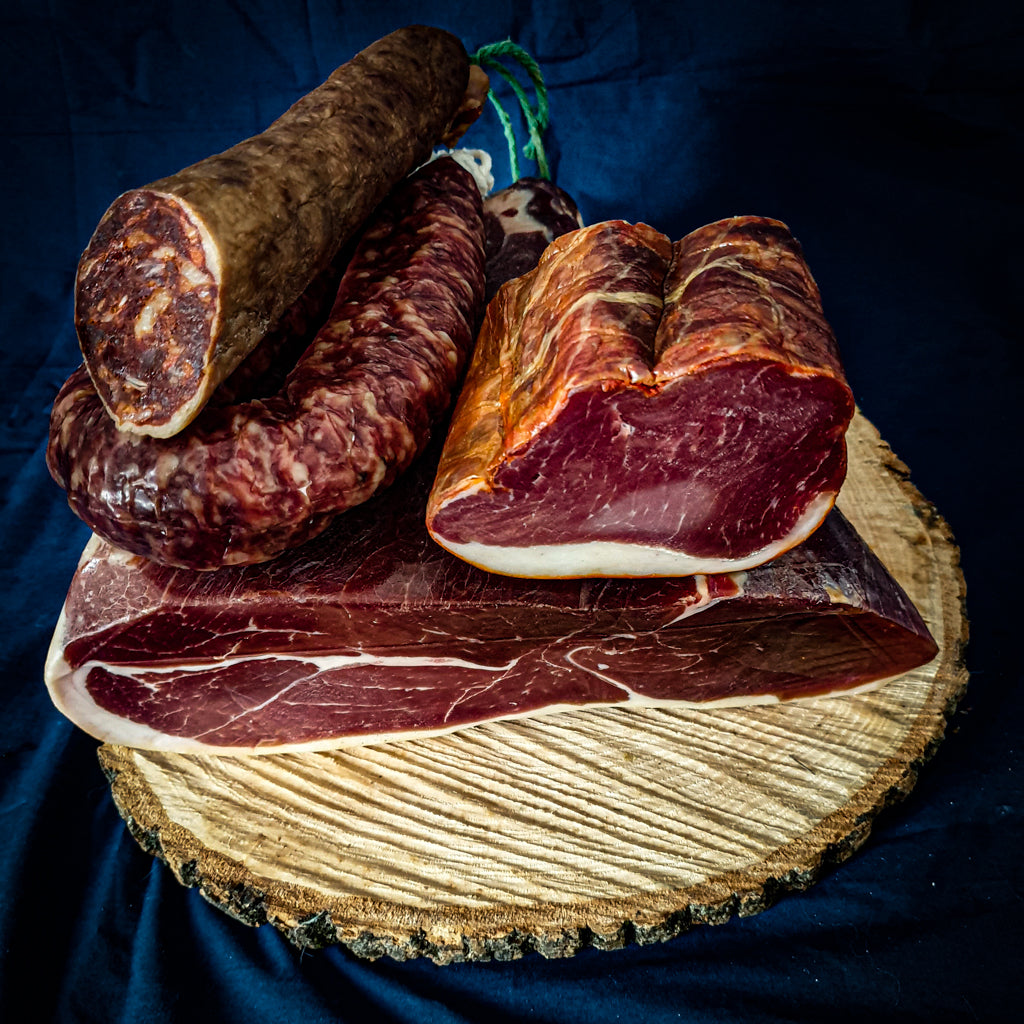salaisons ibériques plateaux charcuteries jambon tranches jambon Espagnol