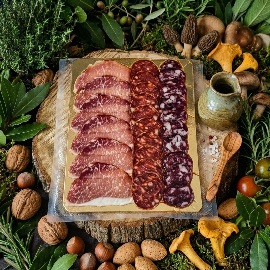 Planche ibérique mixte  salaisons ibériques plateaux charcuteries jambon tranches jambon Espagnol apéro apéritif jambon cecina 