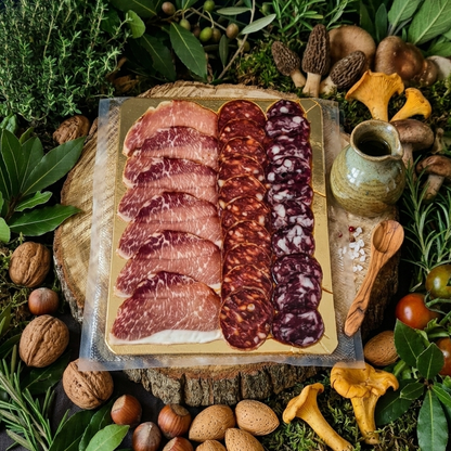 Planche ibérique mixte  salaisons ibériques plateaux charcuteries jambon tranches jambon Espagnol apéro apéritif jambon cecina 