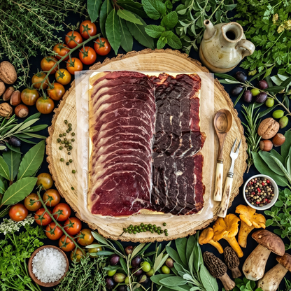 Planche ibérique mixte  salaisons ibériques plateaux charcuteries jambon tranches jambon Espagnol apéro apéritif jambon cecina 