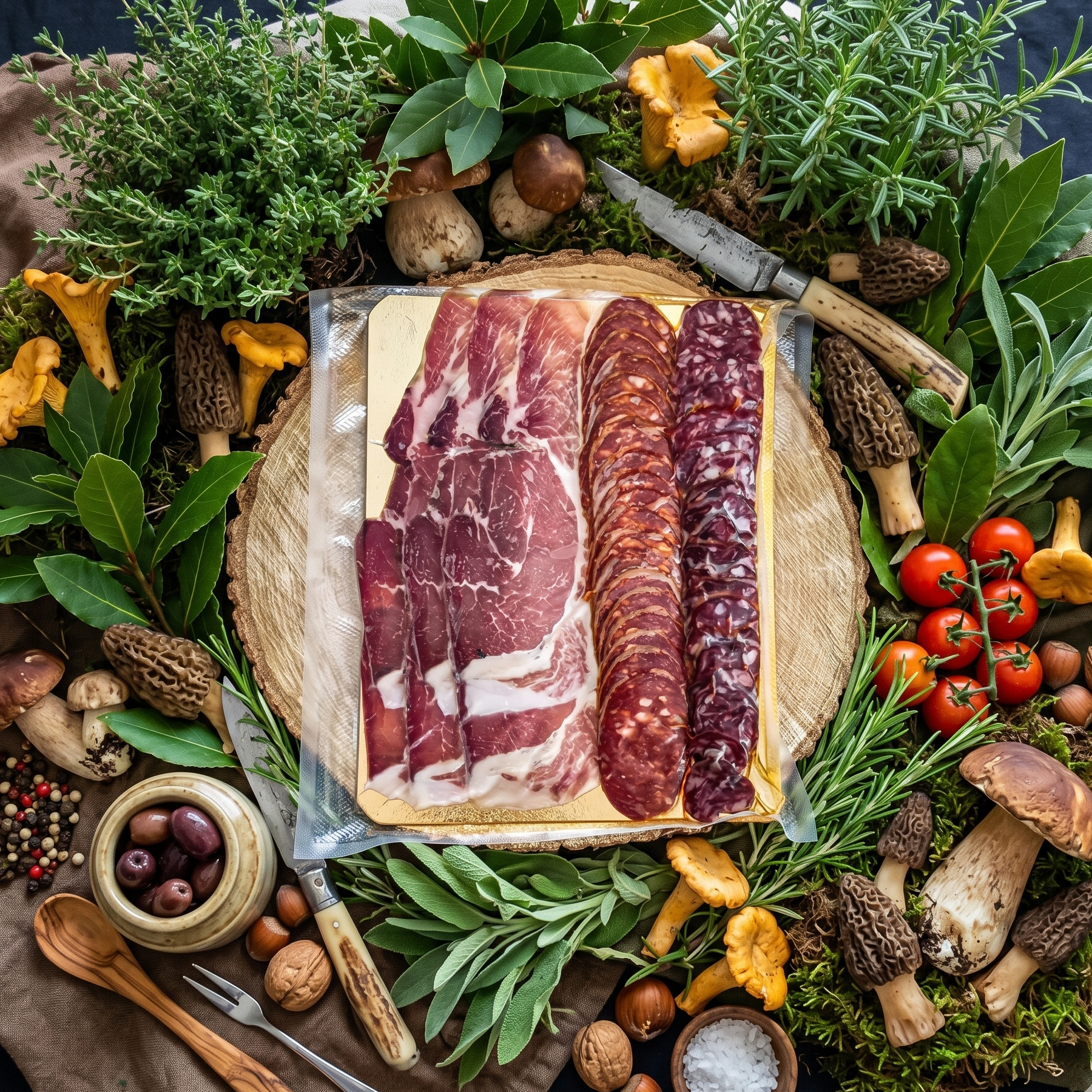 Planche ibérique mixte  salaisons ibériques plateaux charcuteries jambon tranches jambon Espagnol apéro apéritif jambon cecina 