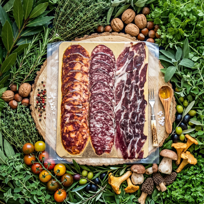Planche ibérique mixte  salaisons ibériques plateaux charcuteries jambon tranches jambon Espagnol apéro apéritif jambon pata negra iberico bellota