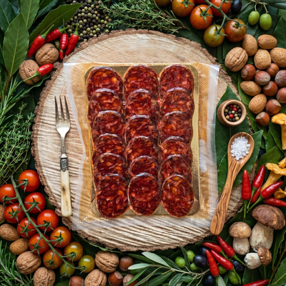 chorizo ibérique fort piquant salaisons ibériques plateaux charcuteries jambon tranches jambon Espagnol
