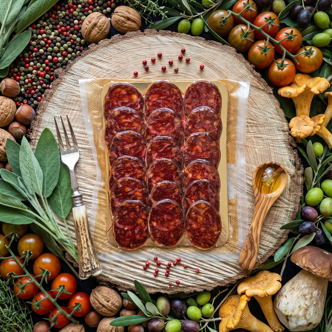 chorizo ibérique doux salaisons ibériques plateaux charcuteries jambon tranches jambon Espagnol